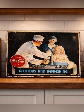 🌸 Coca Cola Vintage/Retro Wall Art